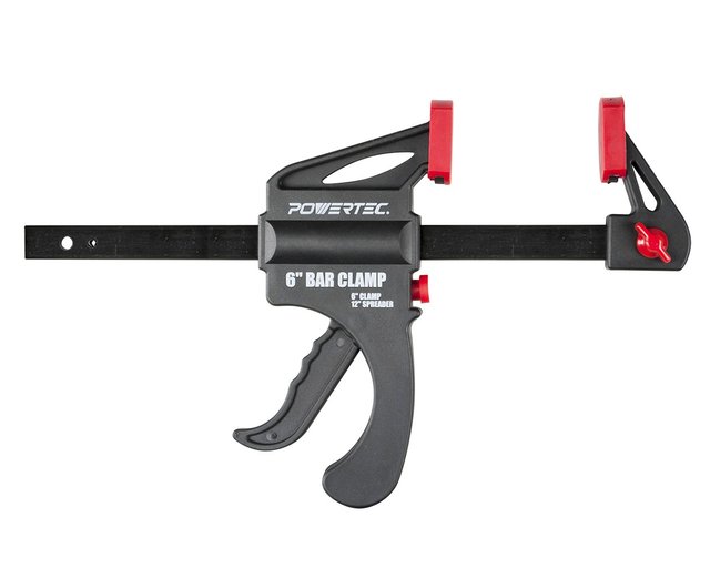 Bar Clamps 4PK Quick Release Bar Clamp with 12 inch Spreader POWERTEC