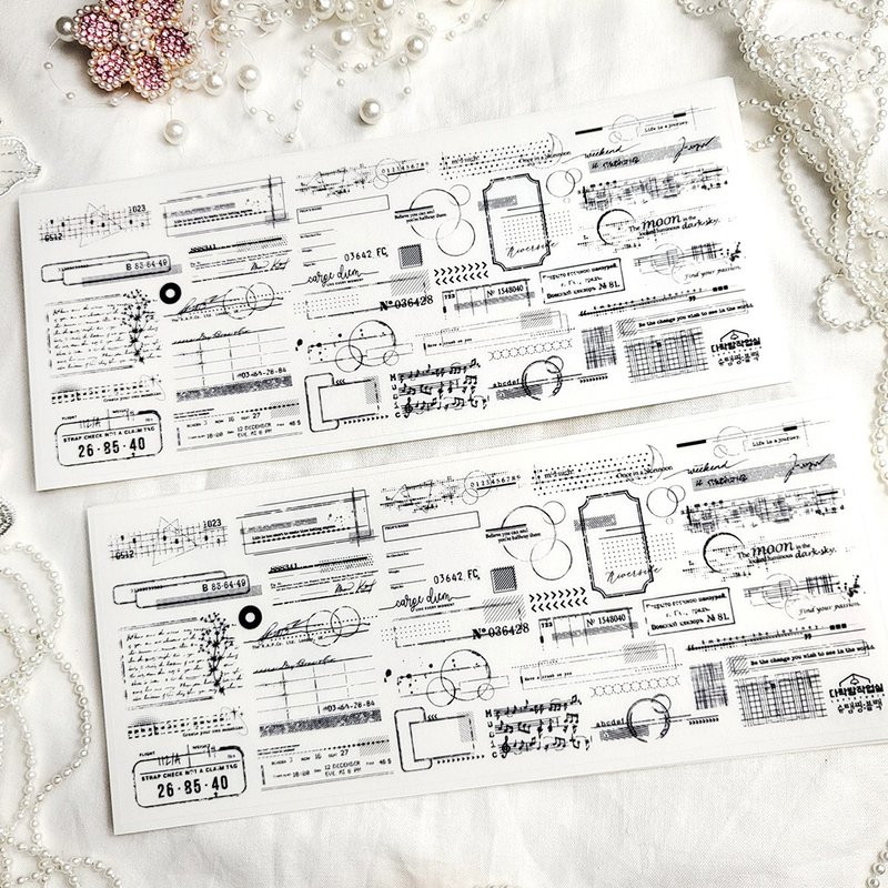 :Shutamping: Matte Transparent sticker - 貼紙 - 其他材質 