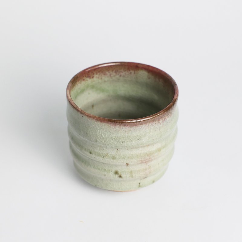 明芽窯 l 柴燒青瓷銅紅鐵斑水杯 陶杯 茶杯 青瓷 陶器 蒐藏品 T - 茶壺/茶杯/茶具 - 陶 