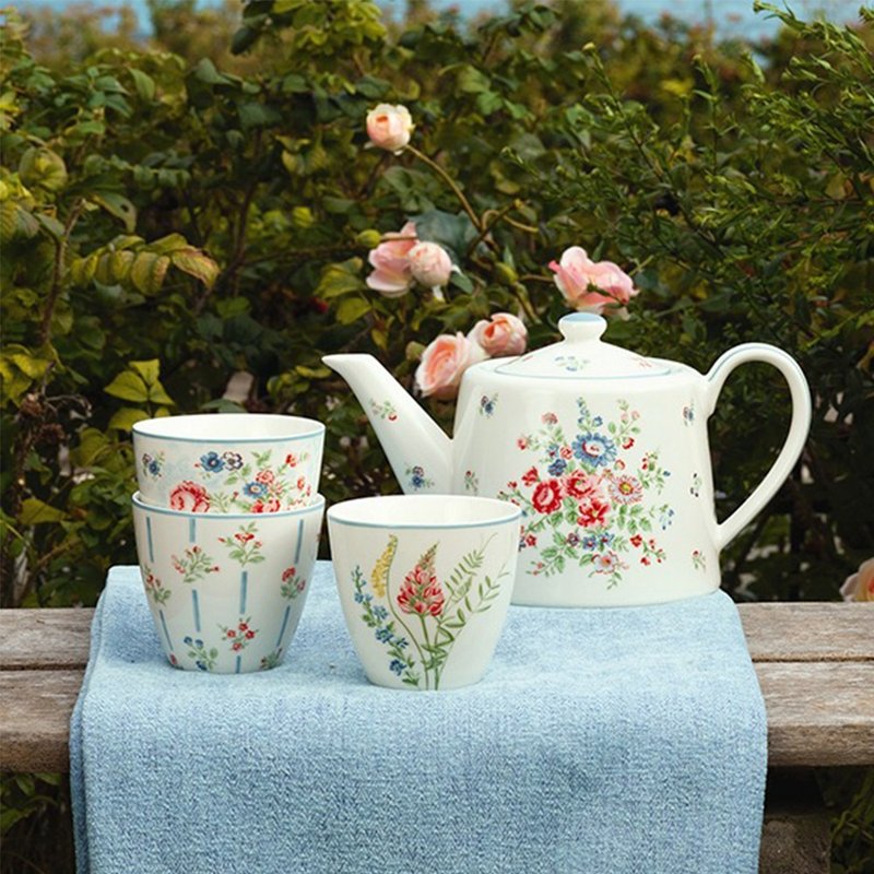 Danish GreenGate classic latte cups - 18 styles in total - แก้ว - เครื่องลายคราม หลากหลายสี