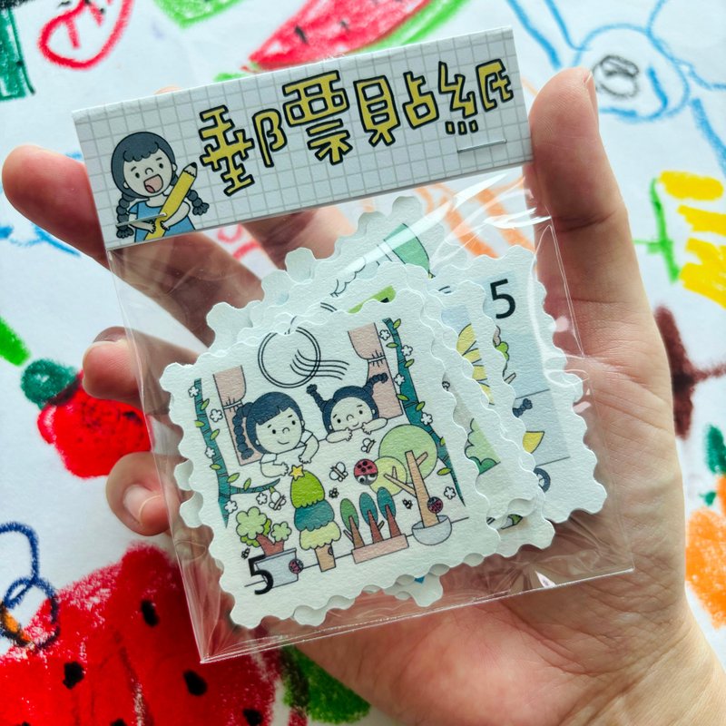 全套郵票貼紙 - 貼紙 - 紙 