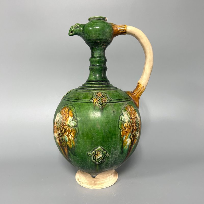 唐三彩貼花鳳首瓶 - 擺飾/家飾品 - 陶 卡其色