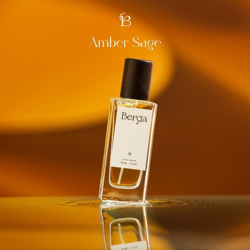 ฺBERGA PERFUME กลิ่น AMBER SAGE - window into the past - น้ำหอม - แก้ว สีเงิน