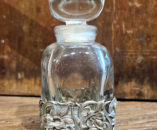 フランス　古い香水瓶　アールヌーボー フランス 古い香水瓶 アールヌーボー