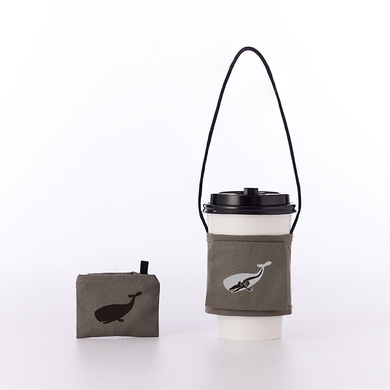 YCCT environmentally friendly beverage bag classic model - Whale - patented storage, no need to worry about forgetting to bring it - ถุงใส่กระติกนำ้ - ผ้าฝ้าย/ผ้าลินิน หลากหลายสี
