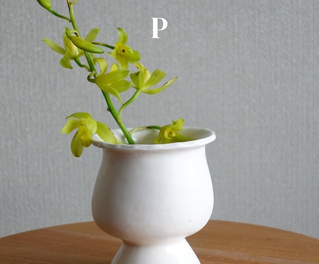 台湾の陶芸家ZhenyeLingzi手作り花器花乾燥花器陶器陶器手作り