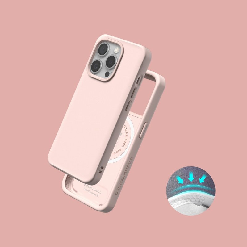 SolidX(MagSafe兼容)強化吸震緩衝防摔手機殼/櫻花粉 for iPhone - 手機殼/手機套 - 塑膠 