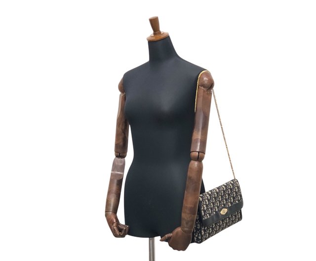 ヴィンテージ✨Christian Dior トロッター チェーンショルダーバッグ 日本直送 名牌中古包 】Christian Dior トロッター ショルダー