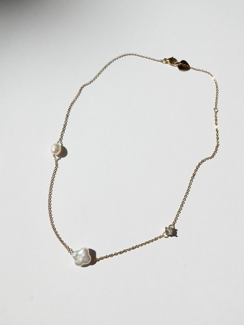Valleydarley - StarN Stone choker necklace - Necklaces - Stainless Steel Gold