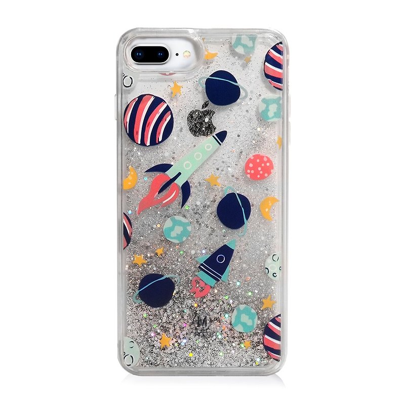 PATTERN LAB | Liquid Glitter Case for iPhone 8/7/6s Plus - Space - Phone Cases - Plastic Transparent