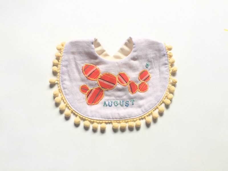August Baby Bib - 圍兜/口水巾 - 棉．麻 多色