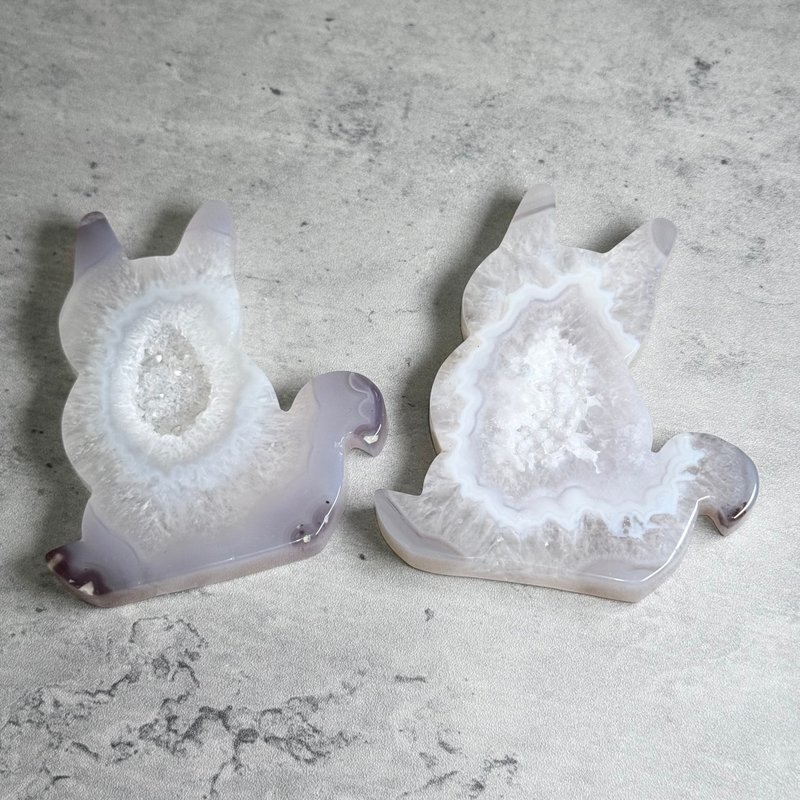 瑪瑙貓咪 - 擺飾/家飾品 - 水晶 多色