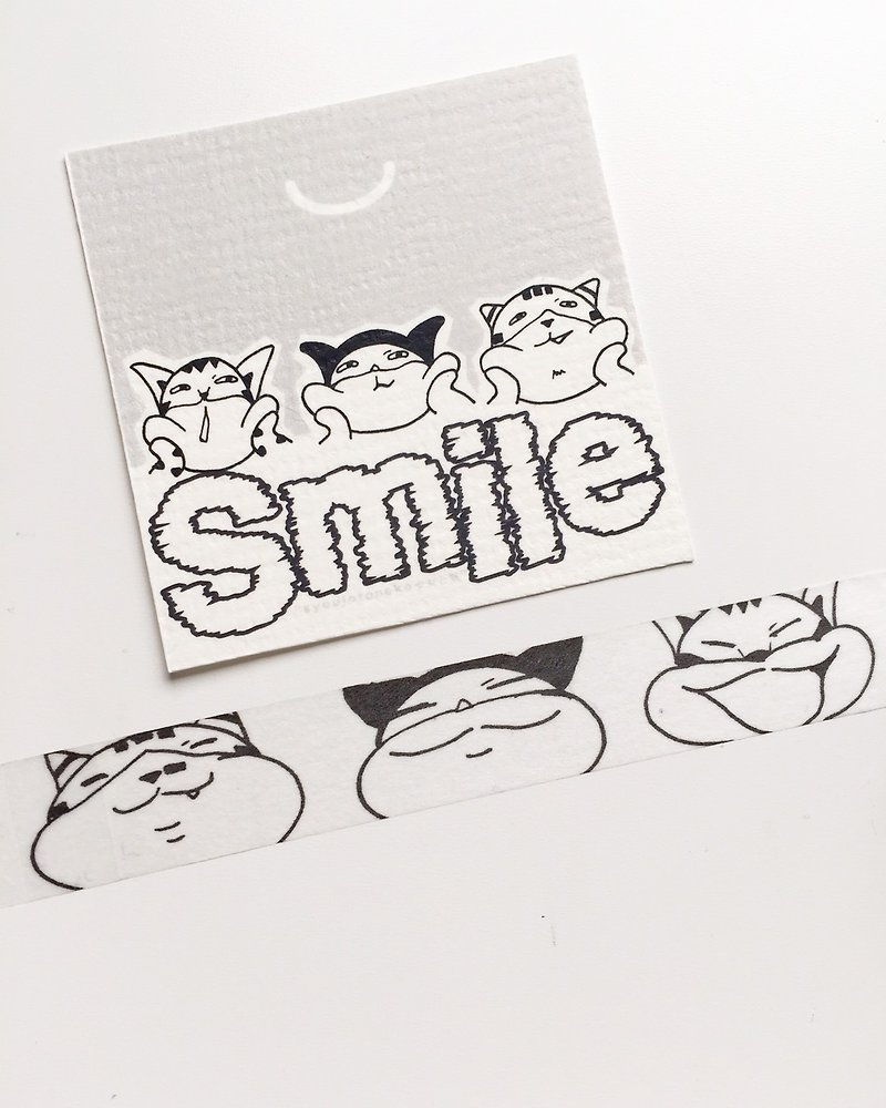 Smile 紙膠帶(masking tape) - 紙膠帶 - 紙 銀色