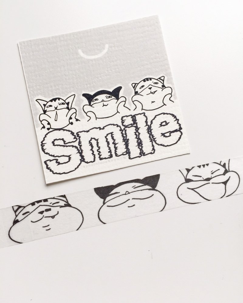 Smile masking tape - มาสกิ้งเทป - กระดาษ สีเงิน