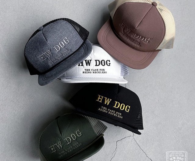 H.W.Dog&Co.Mesh Cap 23SS復古卡車司機網帽- 設計館Goodforit 帽子- Pinkoi