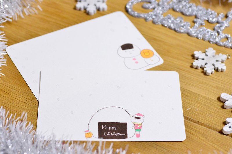 おにぎりクリスマスカード おこめver - 心意卡/卡片 - 紙 