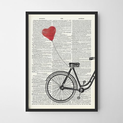 Weekend Road Trip vintage bicycle print #2 復古 可客製化 海報