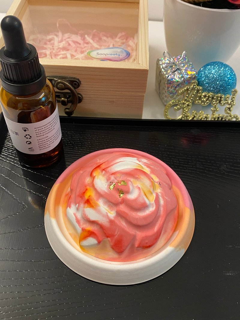 玫瑰擴香石 Rose aroma stone - 香氛/精油/擴香 - 其他材質 多色
