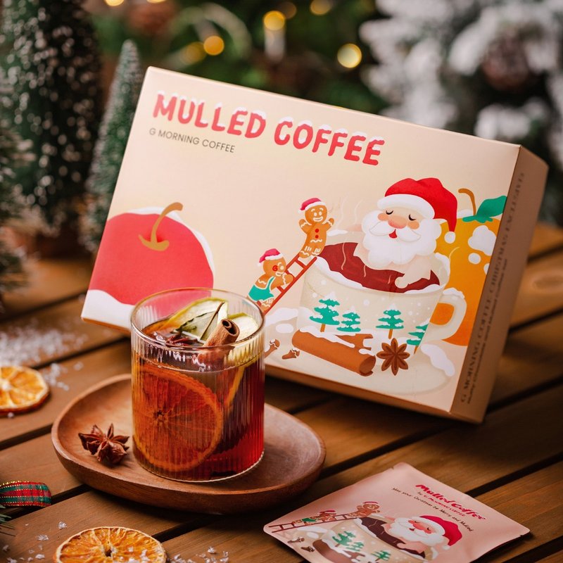 Spiced Hot Coffee Gift Box Mulled Coffee - กาแฟ - วัสดุอื่นๆ สีแดง