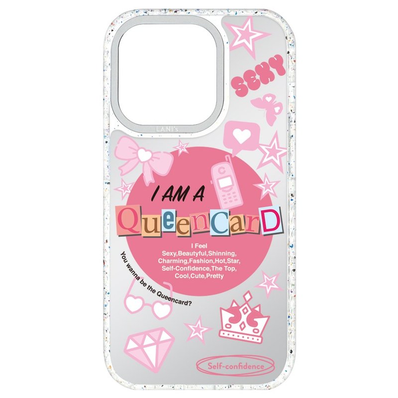 Q3/Y2K style mirror shell magnetic transparent frame iPhone 16 15 14 13 Pro Max - เคส/ซองมือถือ - วัสดุอีโค สีเงิน