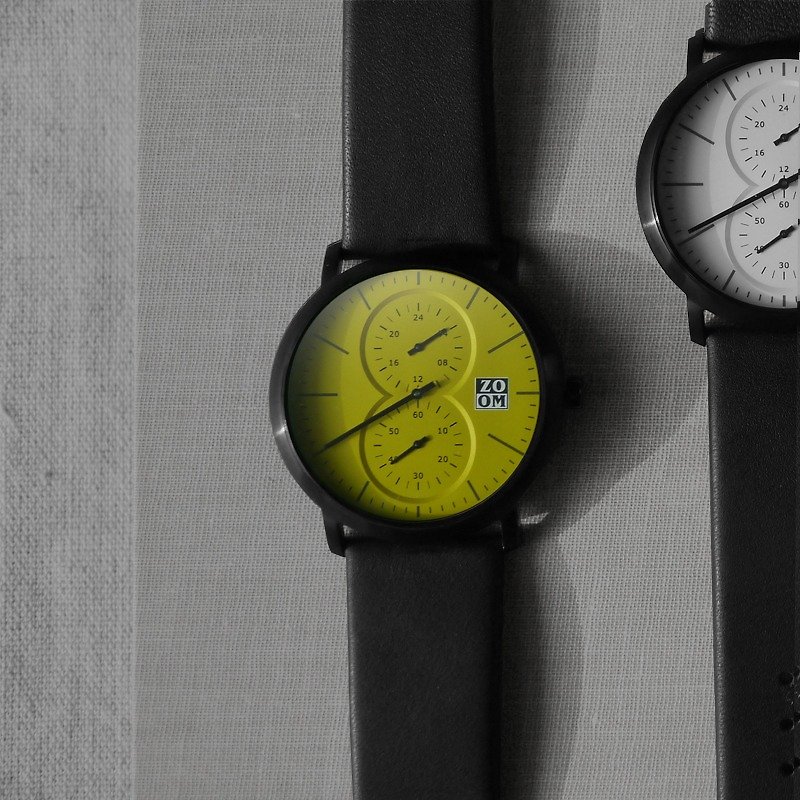 ZOOM MUSE 7100 special reading watch - lime green - นาฬิกาผู้หญิง - หนังแท้ สีเขียว