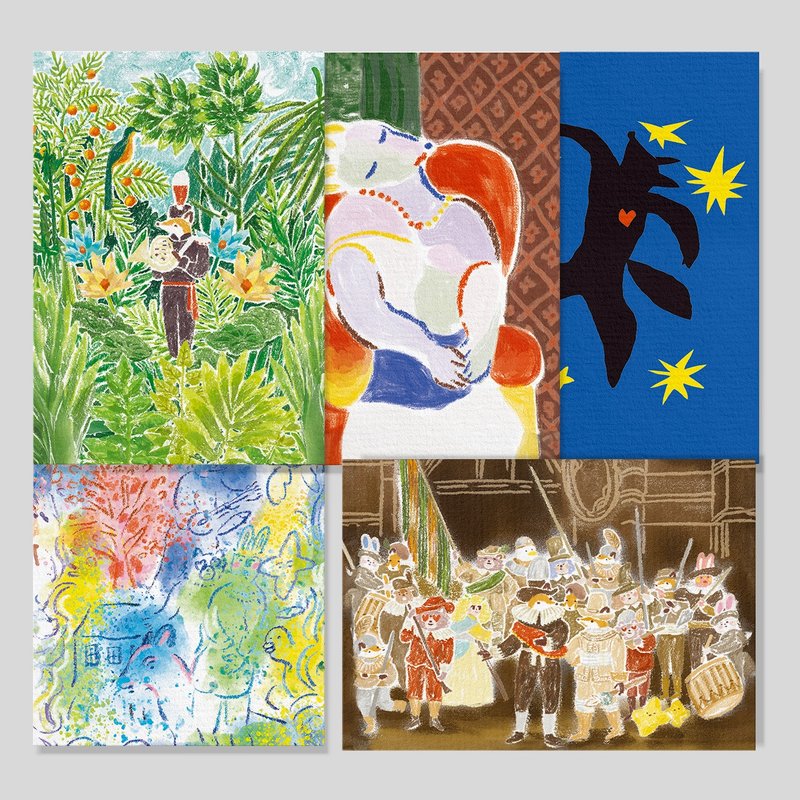狐吉博物館 Huchii Museum 系列 | 明信片組 - 卡片/明信片 - 紙 