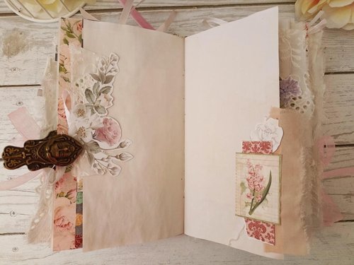 薔薇とレースのジャンクジャーナル・雑記帳　シャビーローズと少女 薔薇とレースのジャンクジャーナル・雑記帳 シャビーローズと