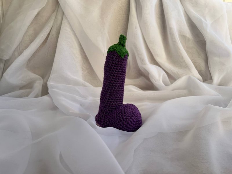 Peter heater. Willy warmer eggplant. Sea, silly cock sock. Stocking stuffer - Men's Shirts - Cotton & Hemp Blue