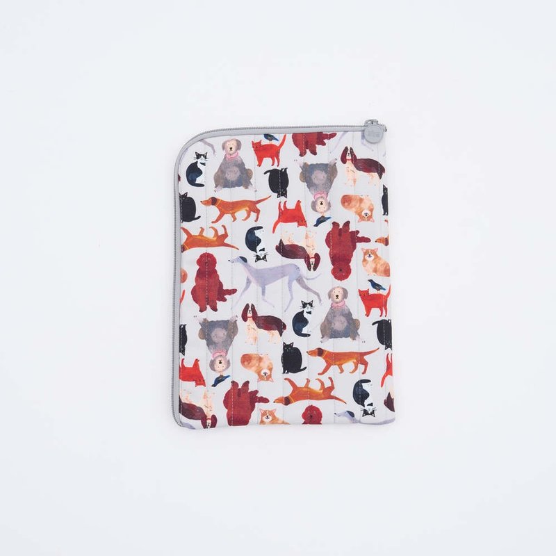 11-inch iPad tablet storage bag/artist collaboration/print music x Soupy/pet party - เคสแท็บเล็ต - ผ้าฝ้าย/ผ้าลินิน หลากหลายสี