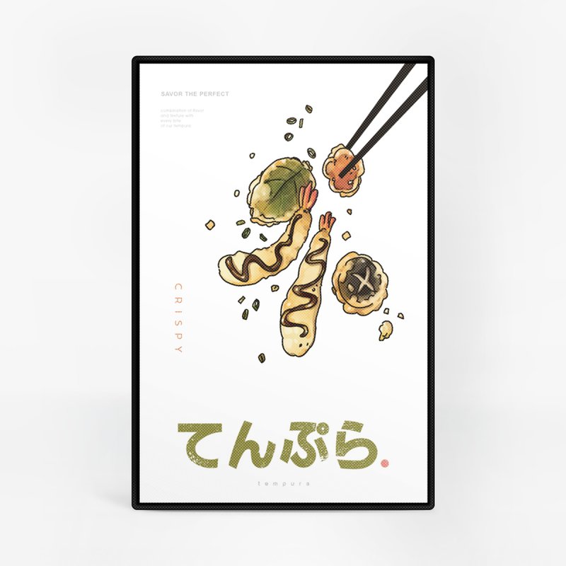 【無框畫】藝術掛畫 x 天婦羅 - 海報/掛畫/掛布 - 其他材質 