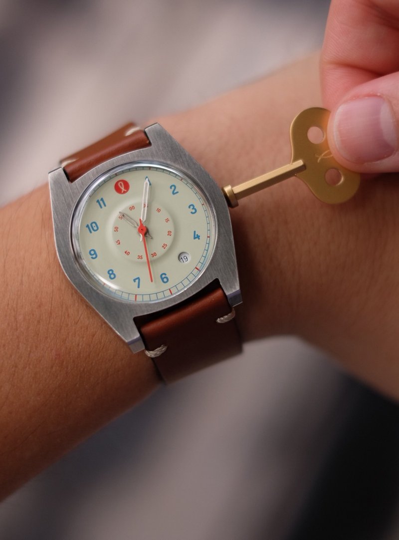 リマウォッチメカ02 - 男女兼用（ユニセックス）腕時計 - ステンレススチール ブラウン