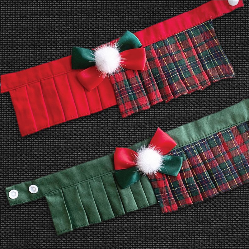 TTP pet Christmas scarf (Scottish Christmas series) - Clothing & Accessories - Nylon Multicolor