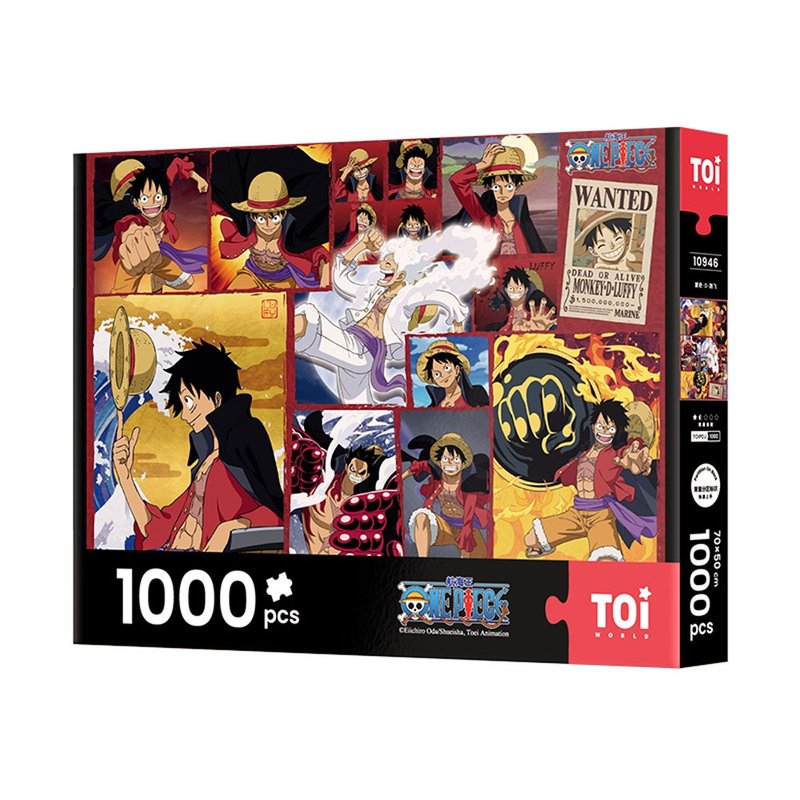 TOi Tuyi One Piece [Monkey D Luffy] 1000 piece puzzle 1000 piece exchange anime illustration board game - เกมปริศนา - กระดาษ หลากหลายสี