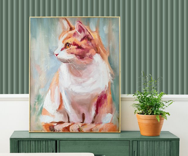 SALE高品質絵画 油絵 竹内敏彦 肉筆油絵 動物画 シャボン玉と猫送料無料 動物画