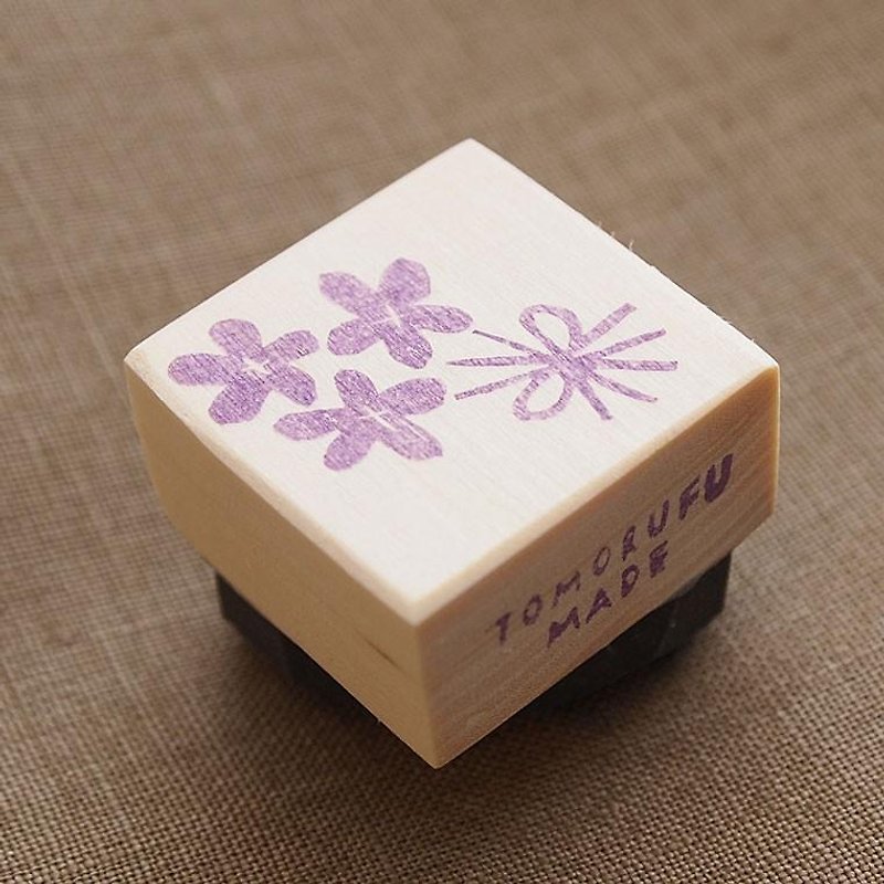 stamp made of eraser rubber  Violet bouquet - ตราปั๊ม/สแตมป์/หมึก - ยาง สีม่วง