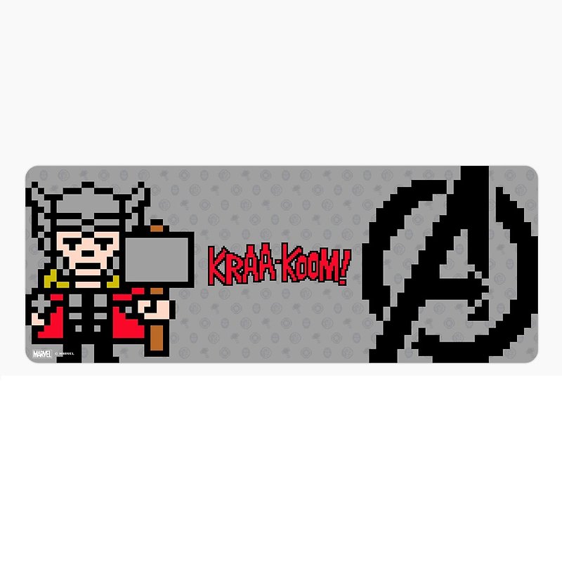 InfoThink Avengers Series E-sports Mouse Pad - 8bits Sol - Mouse Pads - Silicone Gray