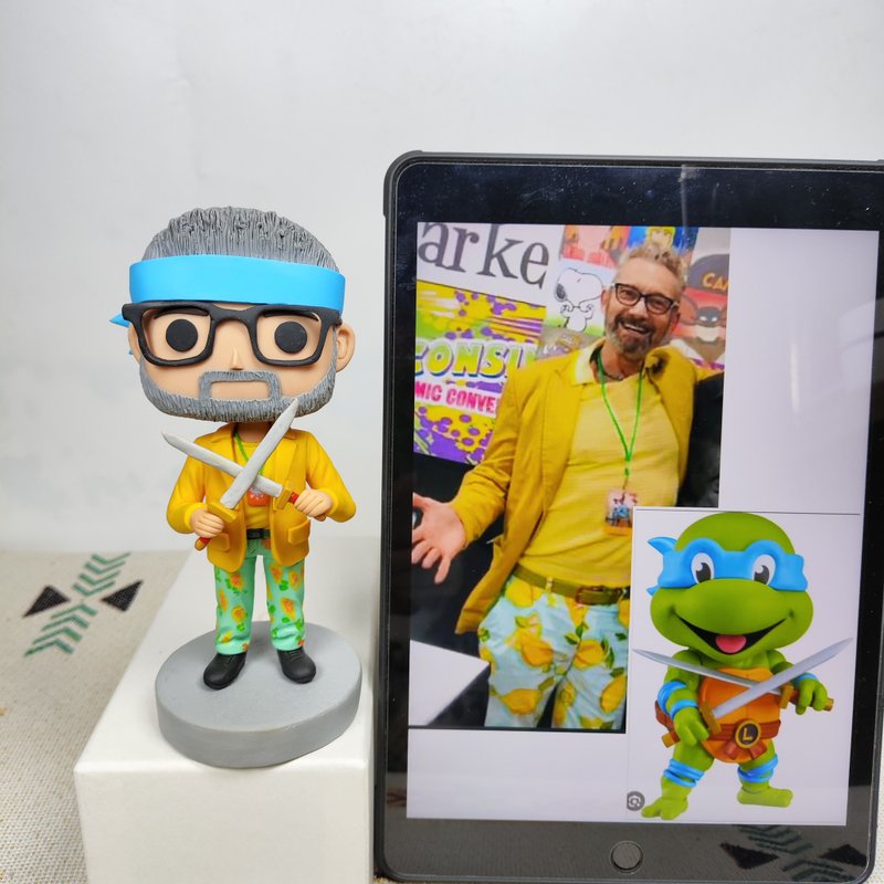 【客製化3D人像公仔】訂製手工Funko Pop男生朋友老公生日禮物 - 公仔/玩偶 - 黏土 多色