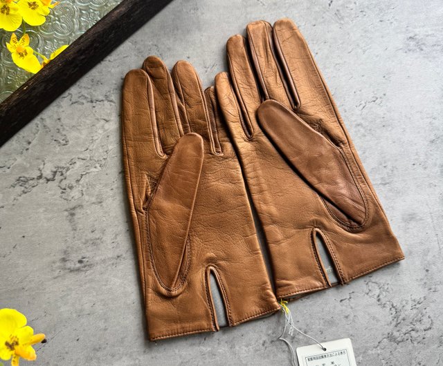 Dior leather top gloves