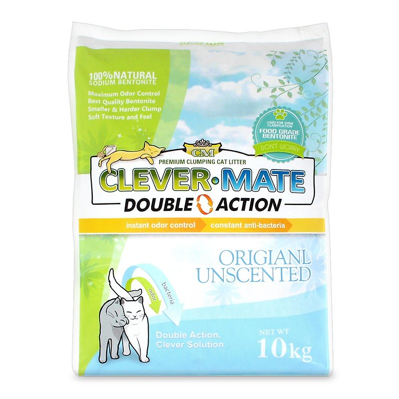 (2包組)除臭+抑菌 Double Action雙倍強效10公斤(無味) - 寵物美容/清潔 - 其他材質 