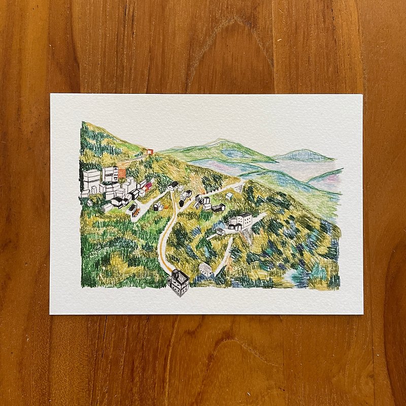 Postcard of Taiwan Landscape / Mountains of Jiufen - Cards & Postcards - Paper Green