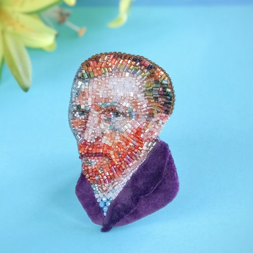 Vincent Van Gogh Collection Brooch Magnet - Shop chana.pottery.studio  Brooches - Pinkoi