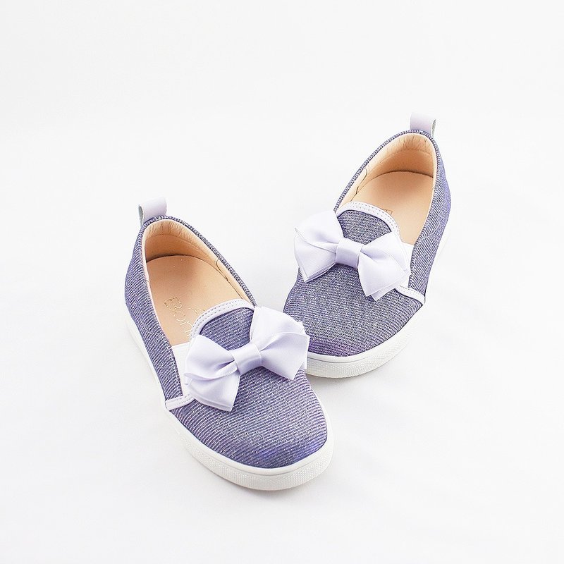 Fashionable Princess Meets Casual Shoes | Handmade Children's Shoes from Taiwan | Limited Stock Special Offer - Last Pair - Purple - Kids' Shoes - Cotton & Hemp Purple