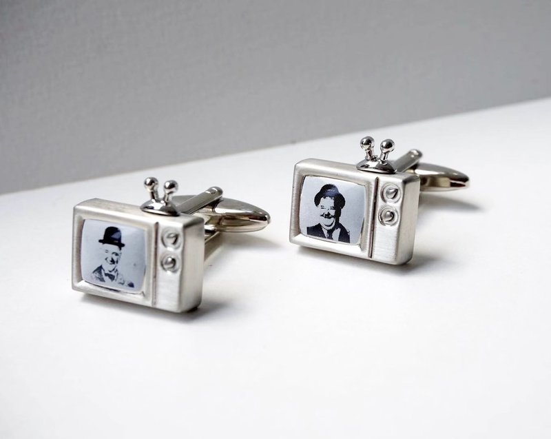 antique tv cufflinks - Cuff Links - Other Metals Silver