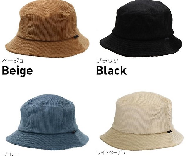 ICHIYON PLUS Cotton Bucket Brim Corduroy Hat Basic Sunhat Women Men  ihat0481 - Shop 14+ ICHIYON PLUS Japan Hats & Caps - Pinkoi
