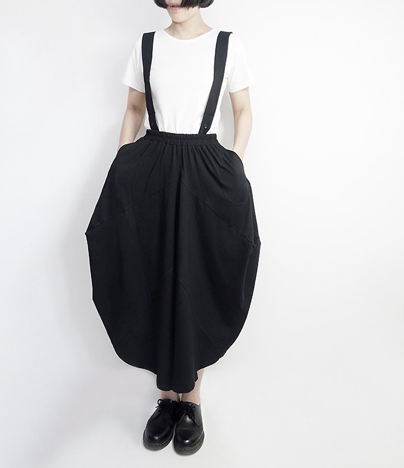 I. A. N Design Black Dress organic cotton Organic Cotton - Skirts - Cotton & Hemp Black