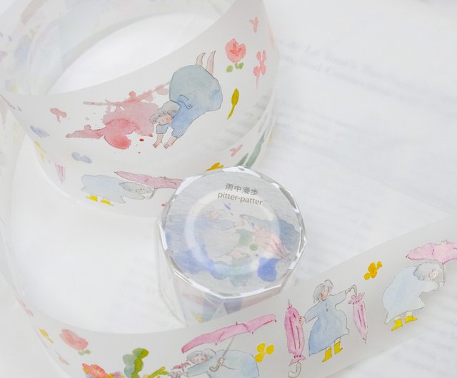 PET 6cm×5m 骤雨 海外マスキングテープ PET 5.5cm×5m 绿韵 海外マスキングテープ