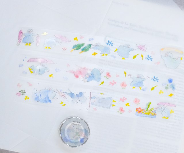PET 6cm×5m 骤雨 海外マスキングテープ PET 5.5cm×5m 绿韵 海外マスキングテープ