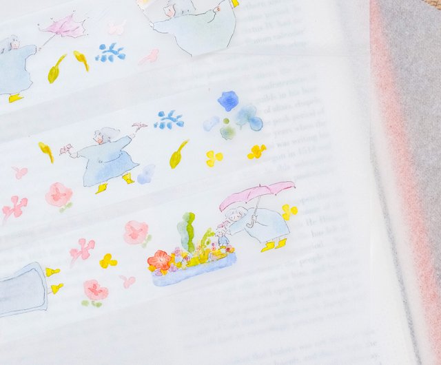 PET 绿蔓初 5cm×5.2m 166.6cm/loop 海外マスキングテープ マスキング