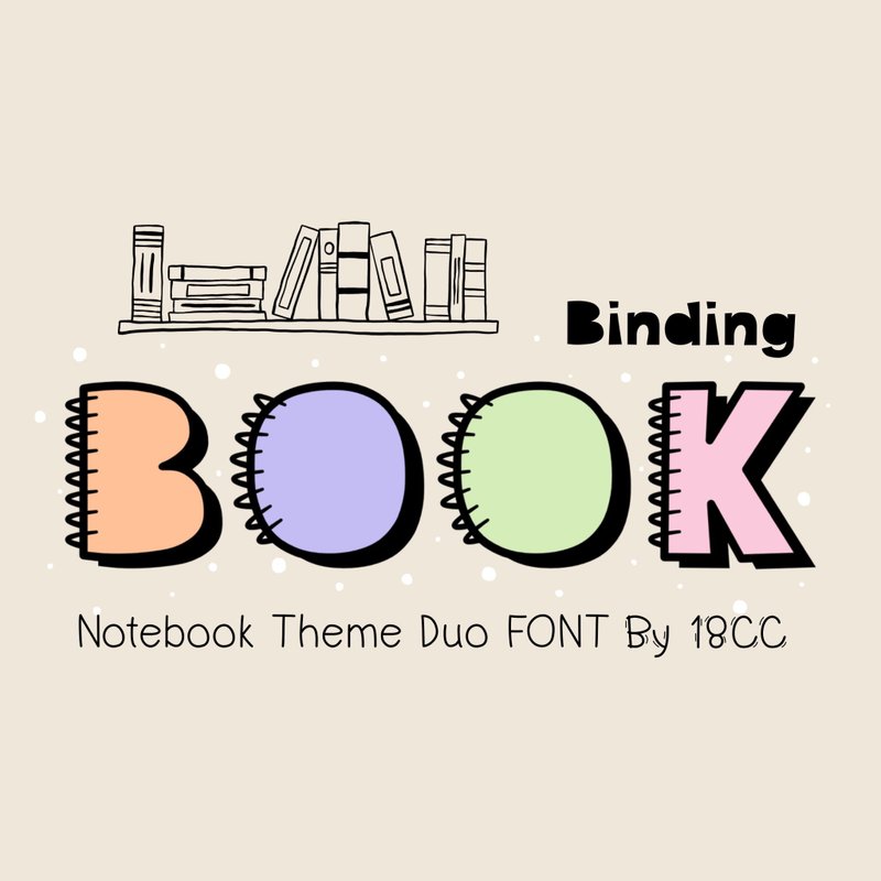 Book Binding Duo OTF TTF - 字體設計 - 其他材質 