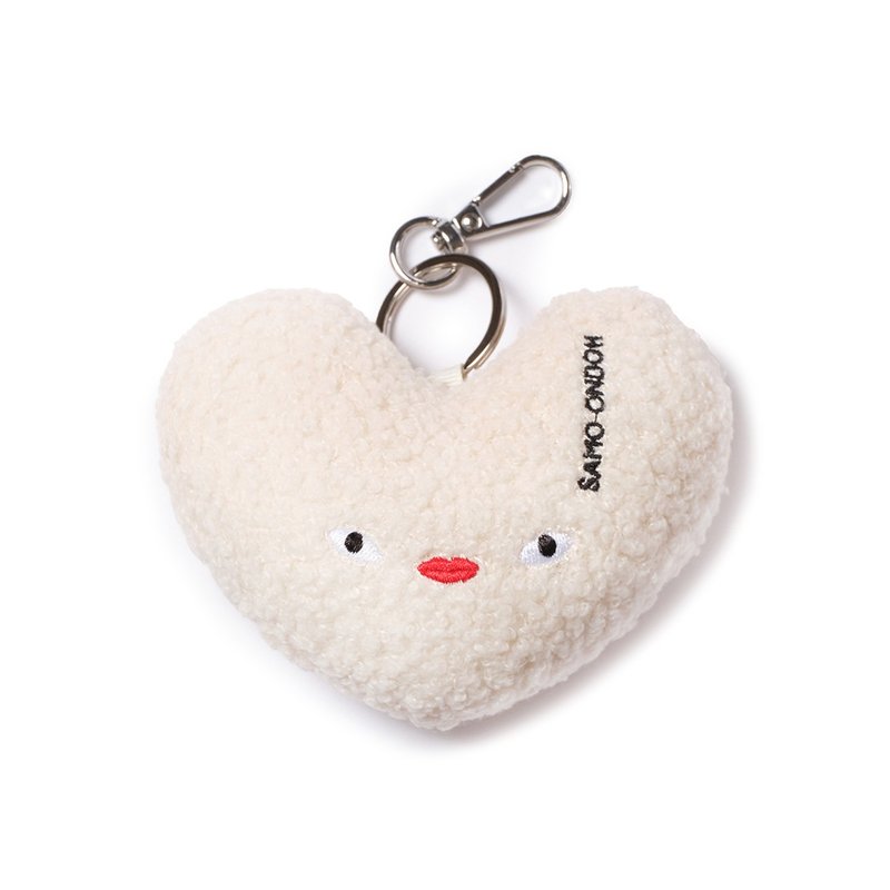 【HOT item】ACC Loveyom keychain - eco shearling ivory - ที่ห้อยกุญแจ - วัสดุอื่นๆ ขาว